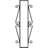 Wrought Iron House Number Vertical Frame Mission 4-Tiles