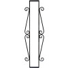 Wrought Iron House Number Vertical Frame Mission 5-Tiles