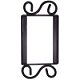 Wrought Iron House Number Frame Hacienda 1-Tile