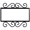 Wrought Iron House Number Frame Hacienda 3-Tiles