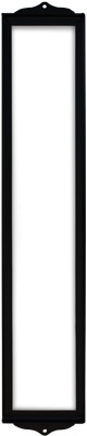 Wrought Iron Vertical House Number Frame Hacienda 4-Tiles