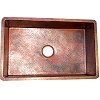 Hammered Flat Copper Kitchen Sink V
