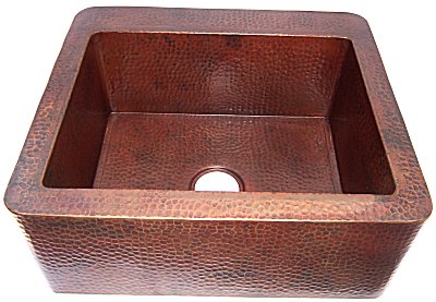 Farmhouse Hammered Copper Sink III