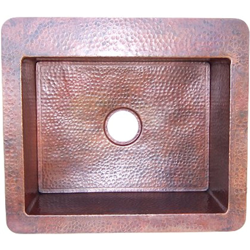 Hammered Copper Kitchen Sink III