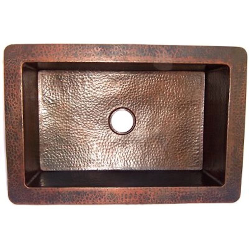 Farmhouse Hammered Copper Kitchen Sink IV