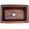 Terra Bottom-Rounded Hammered Kitchen Copper Sink