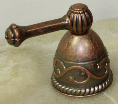 Bella Villa Weathered Copper Kitchen Sink Faucet Close-Up