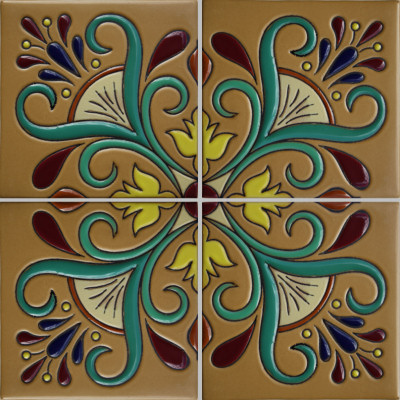 TalaMex Geranium Malibu Tile Close-Up