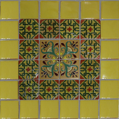 TalaMex Geranium Malibu Tile Details