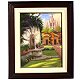 Patio Fountain. Mexican Contemporary Oil Painting