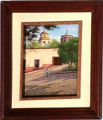 Saint Loreto House. Mexican Contemporary Oil Painting