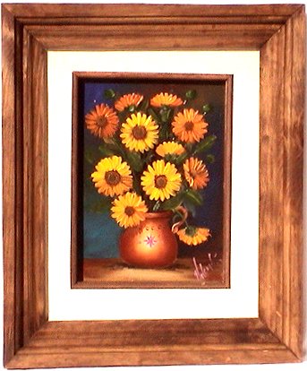 Margaritas. Mexican Fine Oil Painting
