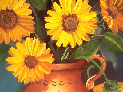 Margaritas. Mexican Fine Oil Painting Close-Up