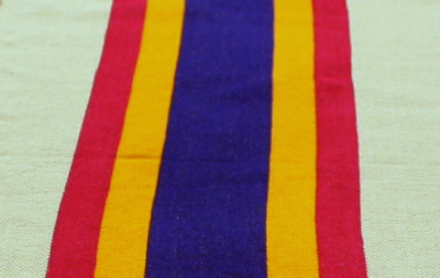 Multicolored Mexican Table Runner Close-Up