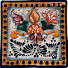 TalaMex Tecali Square Hand-made Colorful Mexican Talavera Ceramic Coaster-Trivet