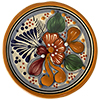 TalaMex Tecali Round Colorful Mexican Talavera Ceramic Coaster-Trivet