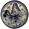 TalaMex Cholula Round Traditional Mexican Talavera Ceramic Coaster-Trivet