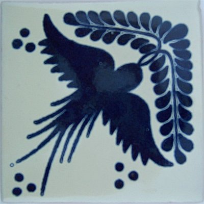 TalaMex Golondrina Talavera Mexican Coaster