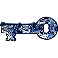 TalaMex Cholula Hand-made Traditional Mexican Talavera Ceramic Key Holder