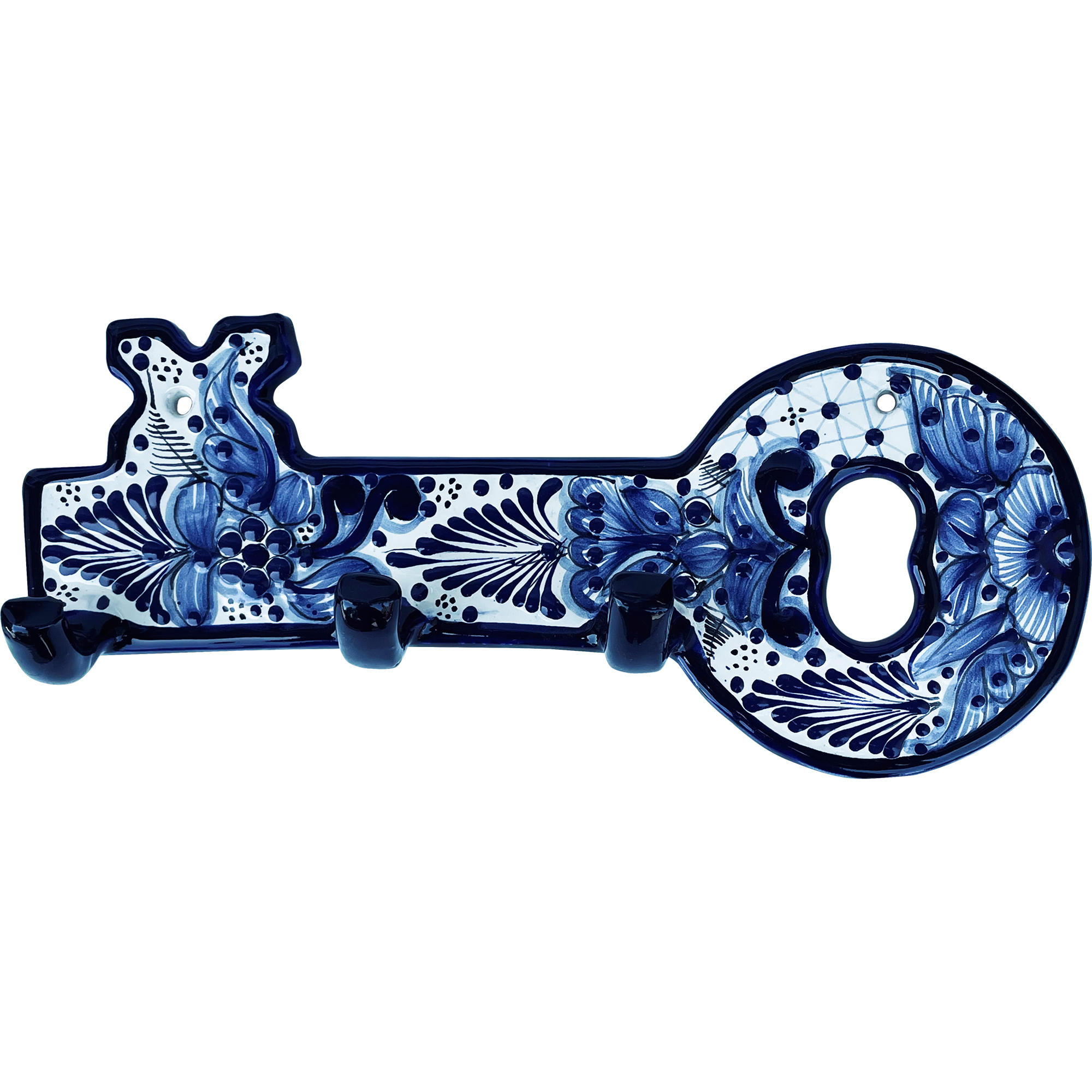 TalaMex Cholula Hand-made Traditional Mexican Talavera Ceramic Key Holder