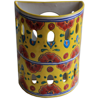 TalaMex Canary Talavera Ceramic Sconce