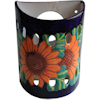 TalaMex Sunflower Talavera Ceramic Sconce