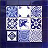 TalaMex Andalucia Mexican Tile Set Backsplash Mural