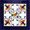 TalaMex Adanero Mexican Tile Set Backsplash Mural