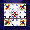 TalaMex Belmonte Mexican Tile Set Backsplash Mural