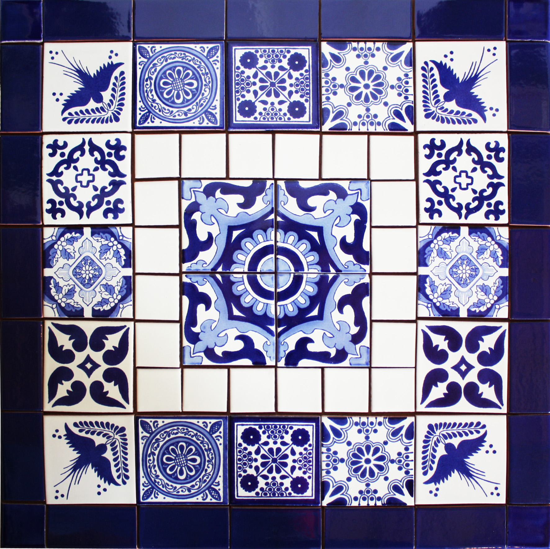 TalaMex Martel Mexican Tile Set Backsplash Mural