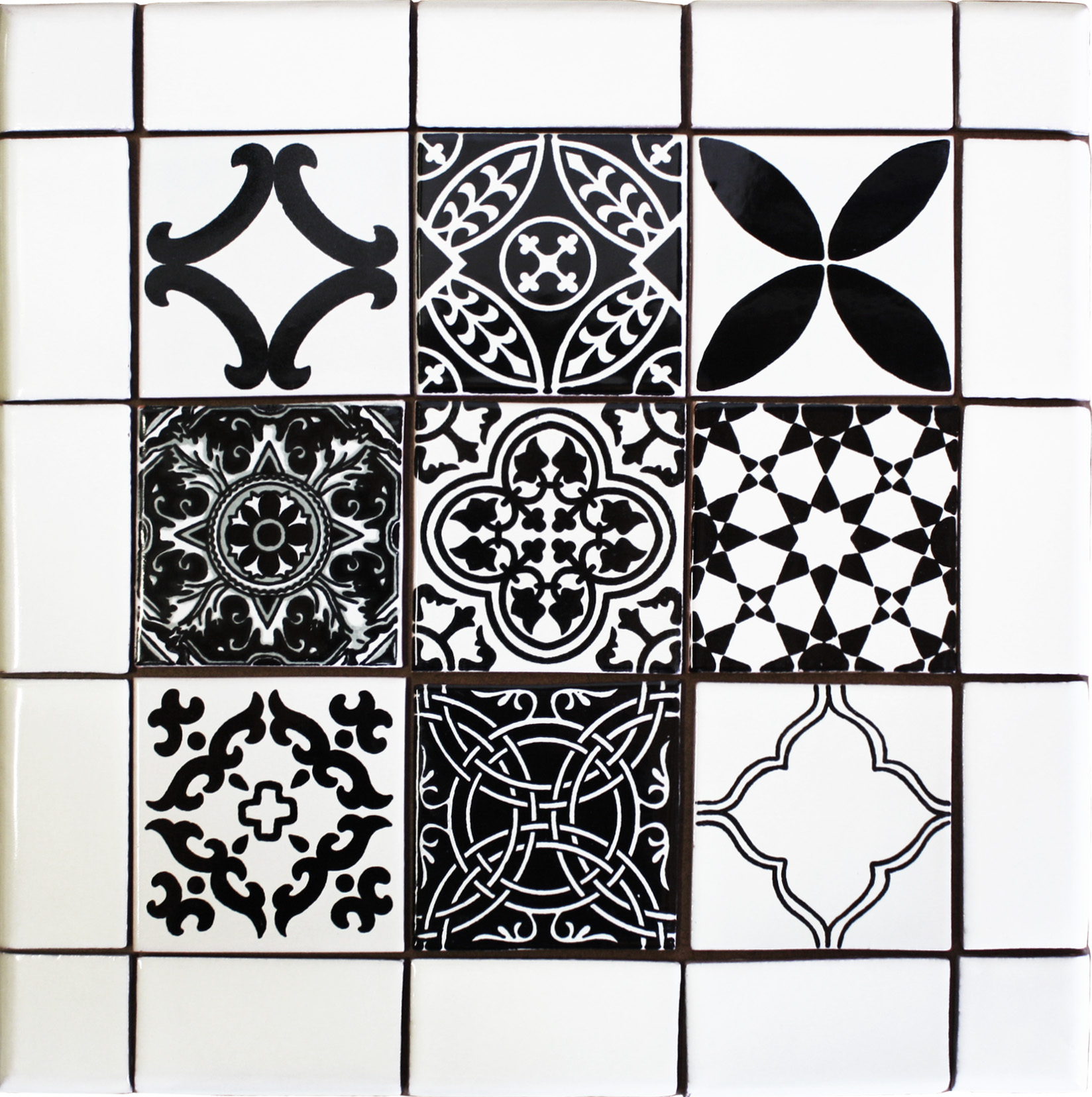 TalaMex Marsan Mexican Tile Set Backsplash Mural