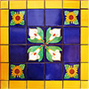 Tavira Mexican Tile Set Backsplash Mural