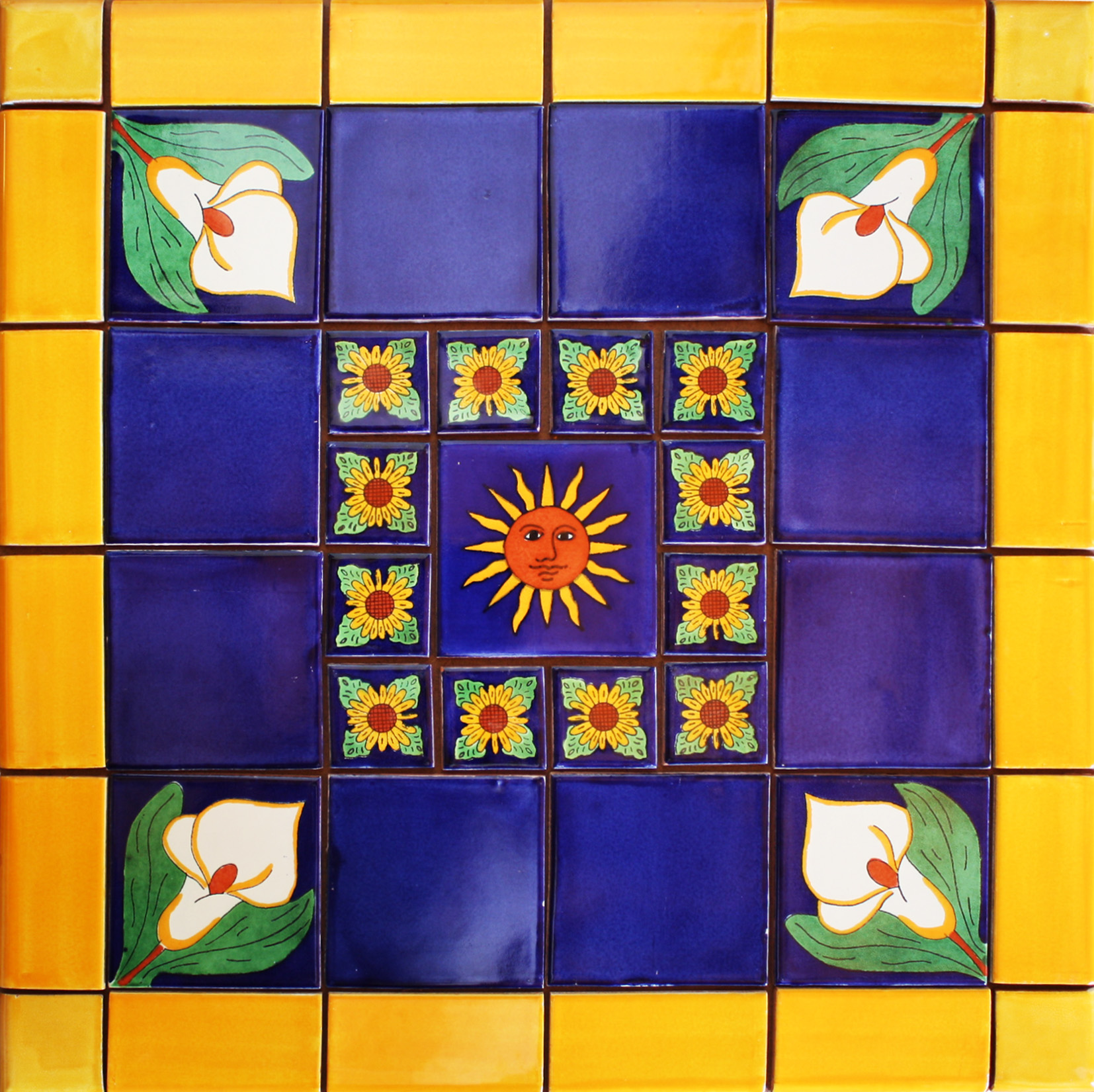 TalaMex Cacia Mexican Tile Set Backsplash Mural