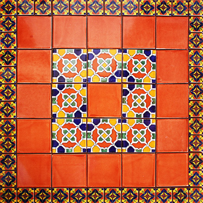 TalaMex Fraga Mexican Tile Set Backsplash Mural