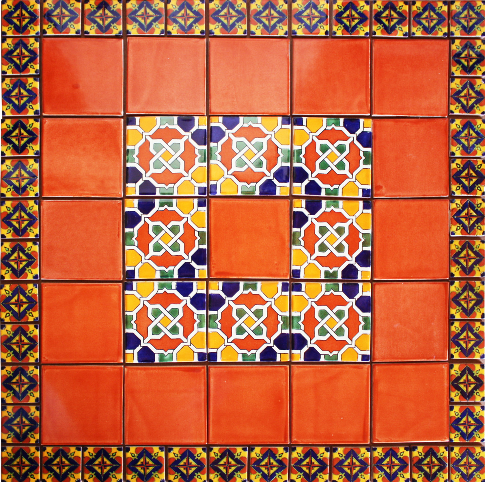 TalaMex Fraga Mexican Tile Set Backsplash Mural