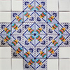 TalaMex Carmona Mexican Tile Set Backsplash Mural