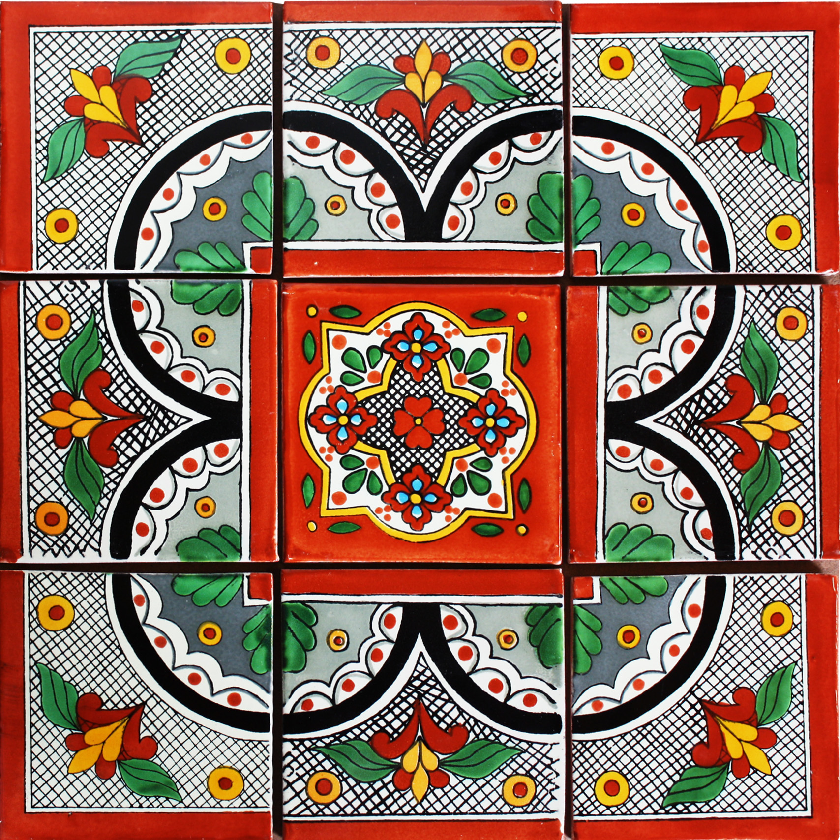 TalaMex Sopeira Mexican Tile Set Backsplash Mural