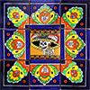 TalaMex Alba Mexican Tile Set Backsplash Mural