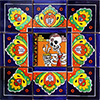 TalaMex Velada Mexican Tile Set Backsplash Mural