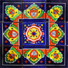 TalaMex Almenar Mexican Tile Set Backsplash Mural