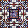 Cardiel Mexican Tile Set Backsplash Mural
