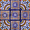 TalaMex Lanaja Mexican Tile Set Backsplash Mural