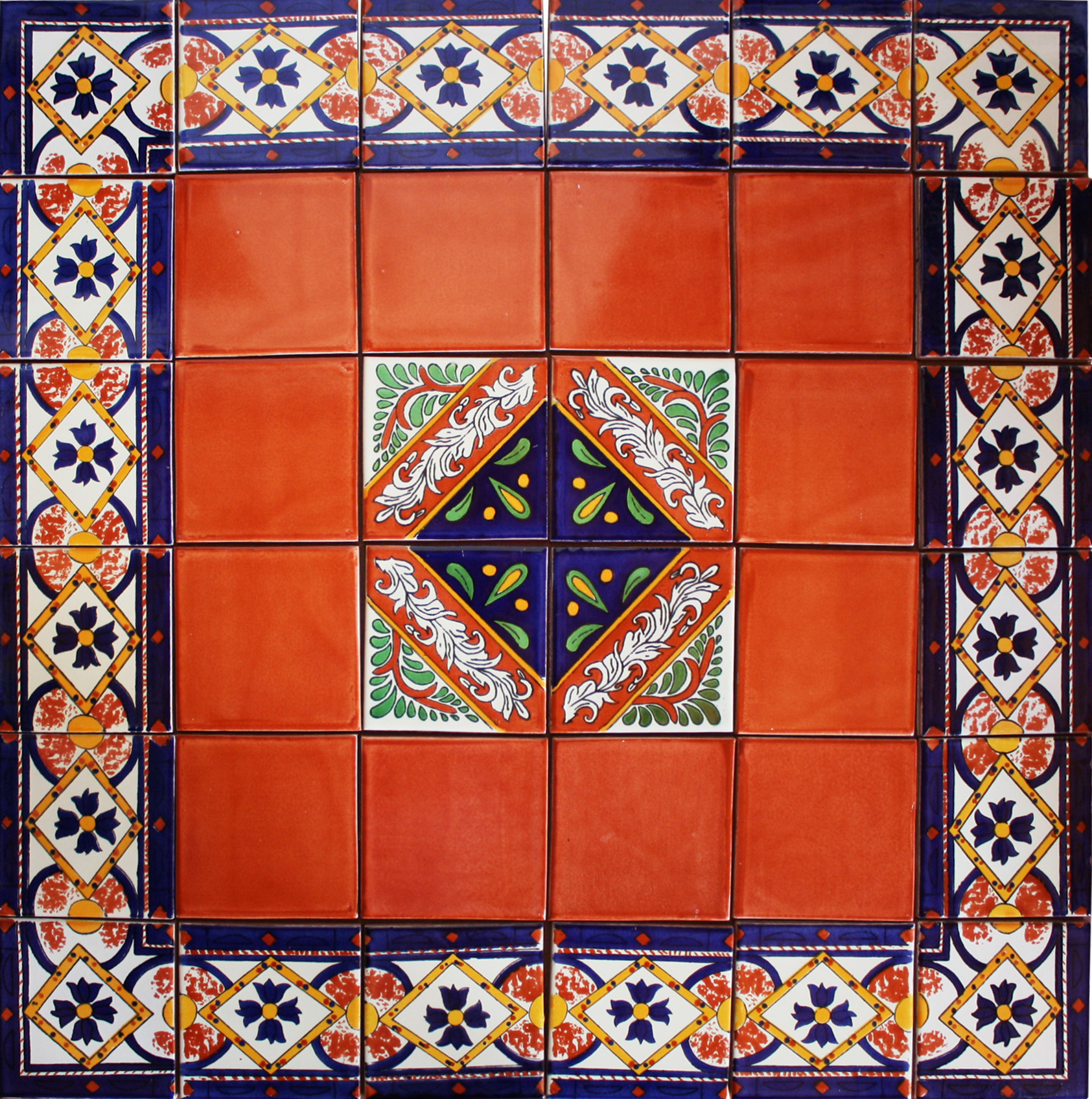 TalaMex Piedad Mexican Tile Set Backsplash Mural