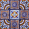 TalaMex Lozoya Mexican Tile Set Backsplash Mural