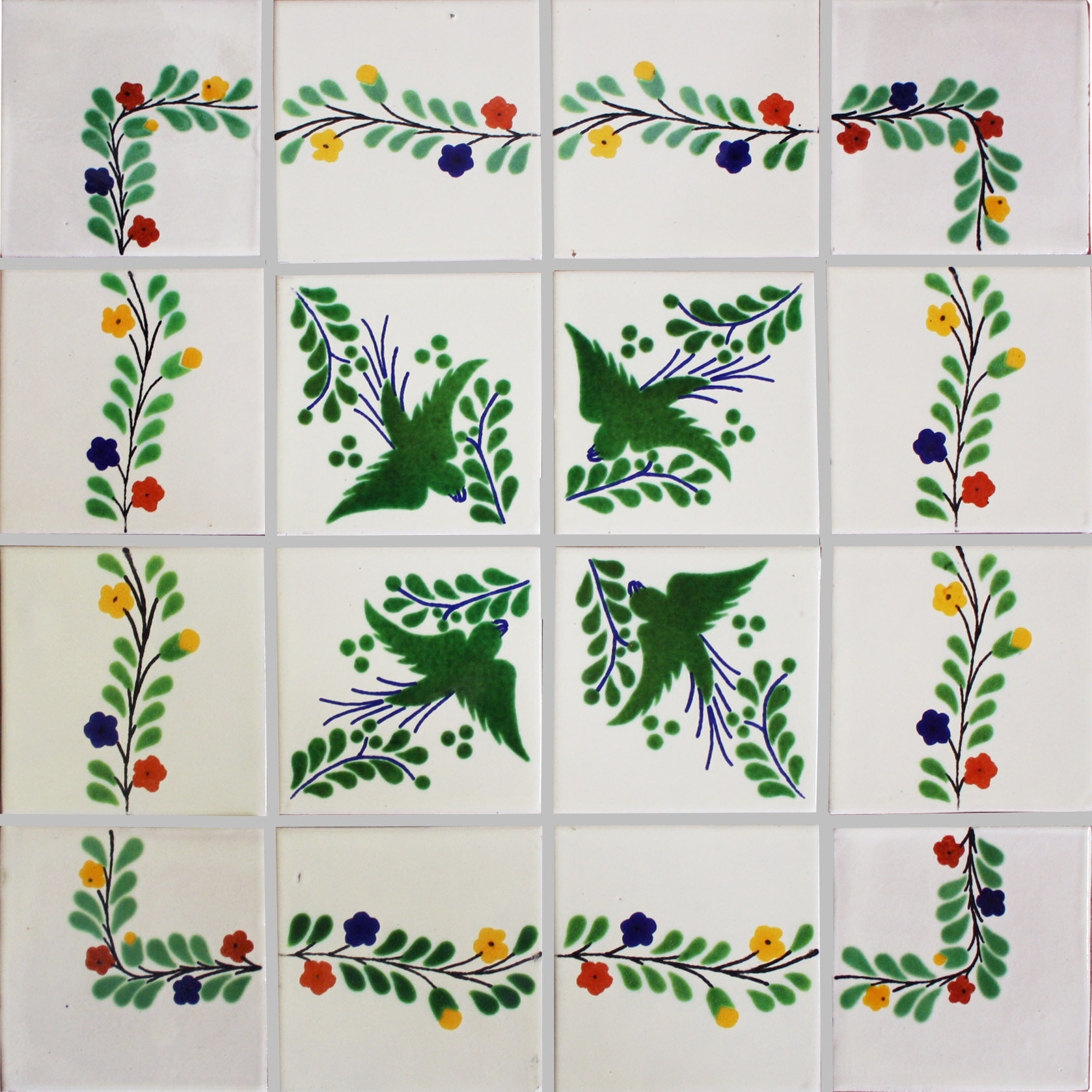 TalaMex Campanario Mexican Tile Set Backsplash Mural