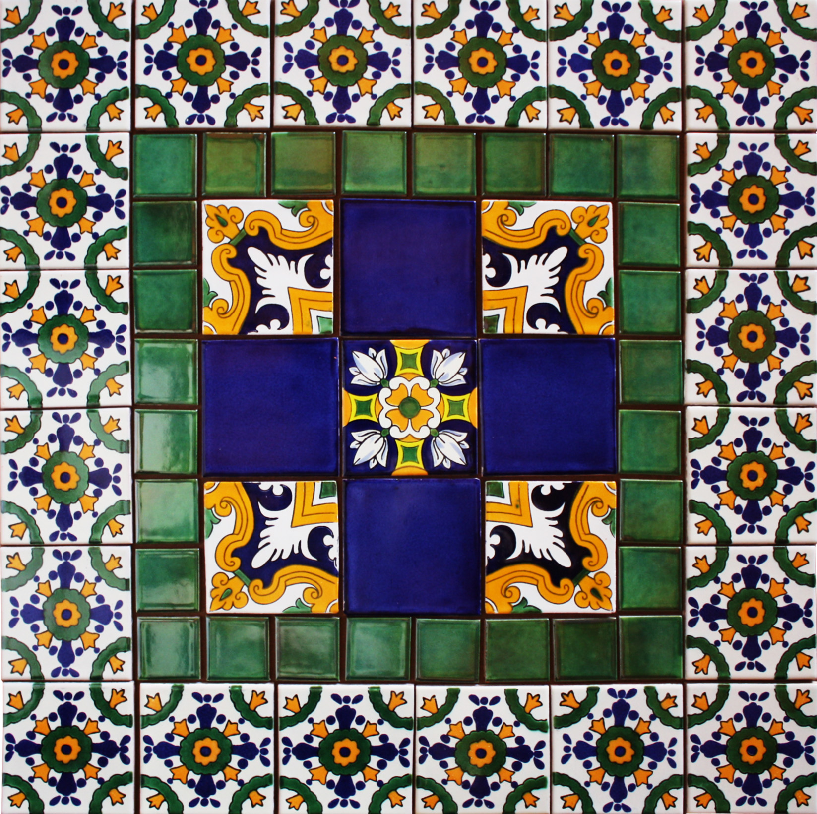 TalaMex Orellana Mexican Tile Set Backsplash Mural