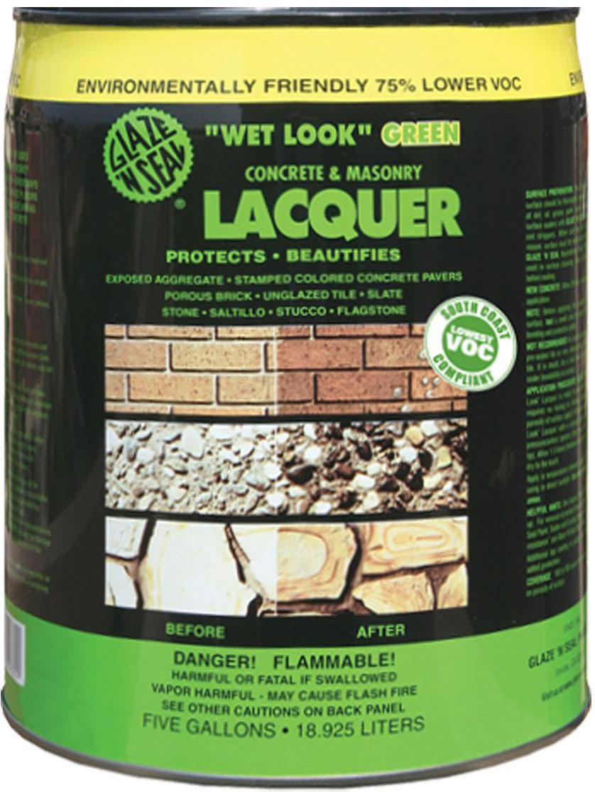 Saltillo Mexican Floor Tile Sealer. Glaze N Seal Green Laquer 5-Gal