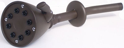 8-Jet Oil Rubbed Bronze Shower Head MT1008 ORB Close-Up