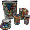 Multicolor Talavera Ceramic Bathroom Set