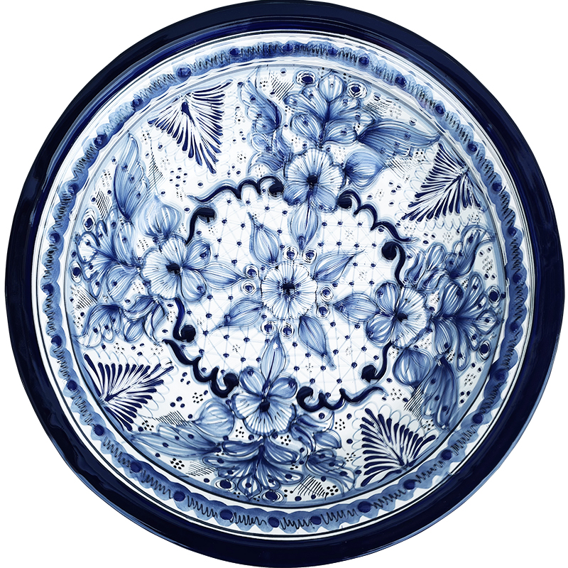 TalaMex Cholula Colorful Mexican Talavera Ceramic Decorative Bowl